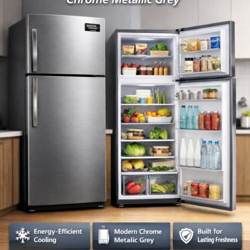 Dawlance Refrigerator 9149 E Chrome Metallic Grey
