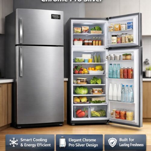 Dawlance Refrigerator 9149 Inverter Chrome Pro Silver