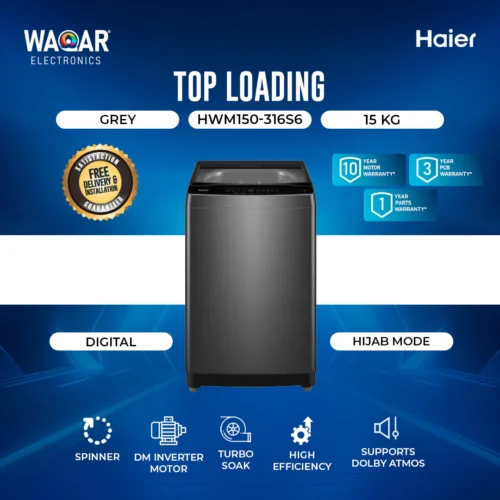Haier FAWM 150-316S6 15KG Fully Automatic Top Load Washing Machine