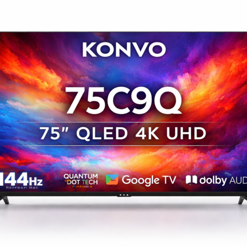 KONVO LED 75C9Q 75″ QLED 4K UHD 144Hz Smart TV