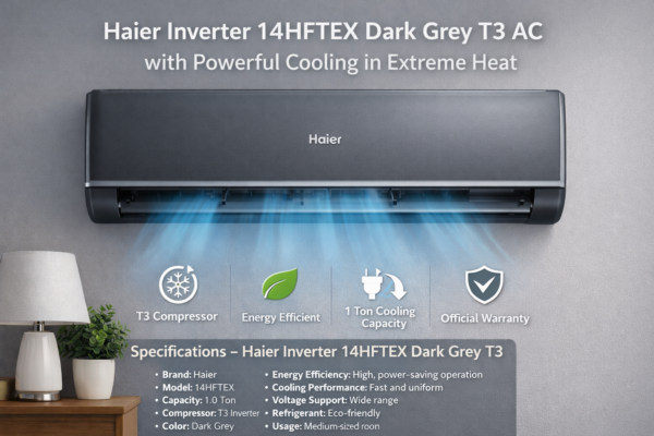 Haier Inverter 14HFTEX Dark Grey T3